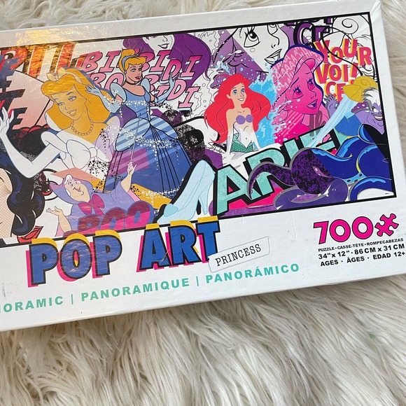 Disney Pop Art Princess Panoramic 700 Piece Jigsaw Puzzle - - Picture 2 of 5